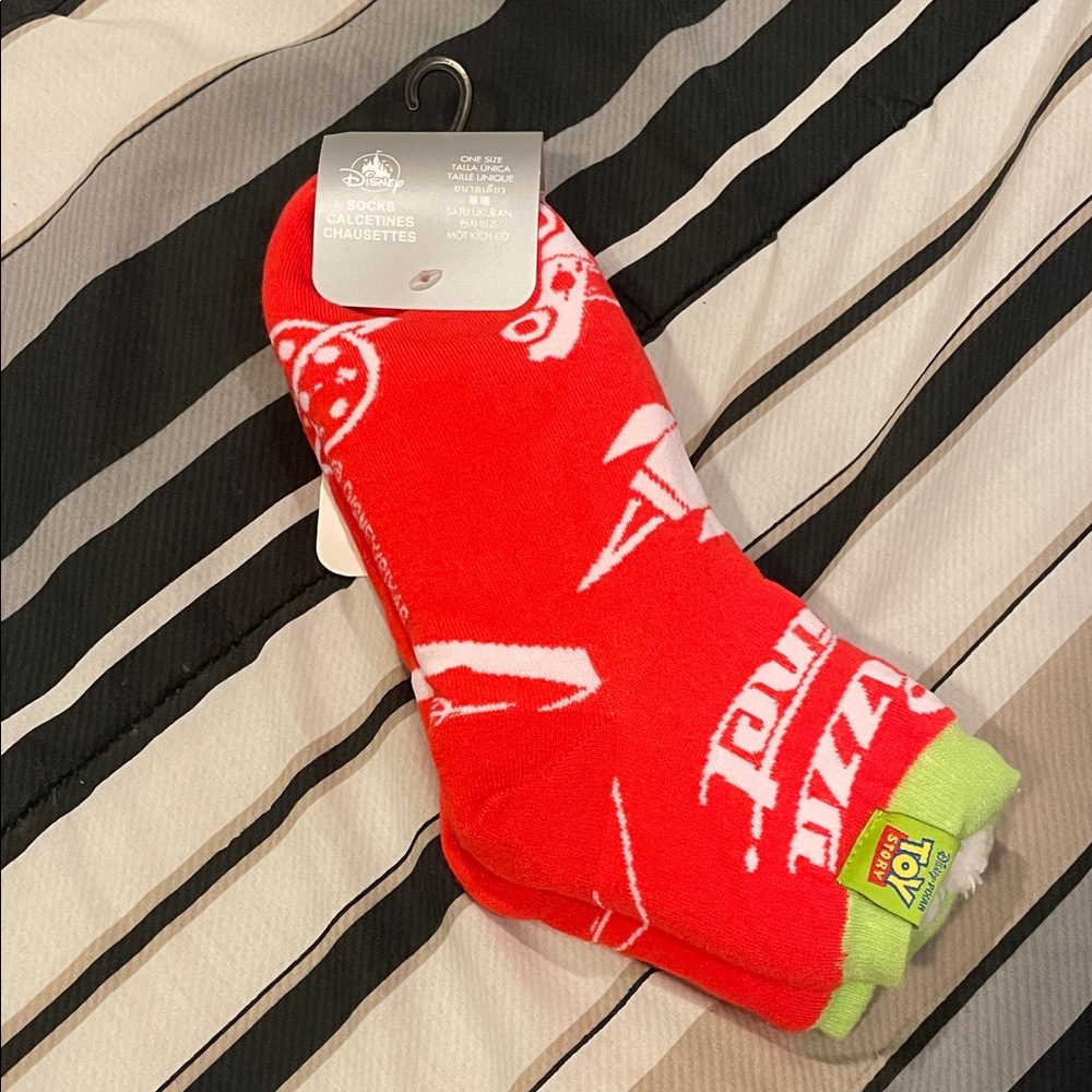 Disney Pixar Toy Story “Pizza Planet” Cozy Slipper Socks